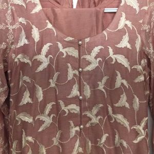 Beautiful net shirt with matching pants & duppatta.